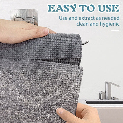 READY STOCK!!! 25PCS Kitchen Versatile Disposable Cleaning Cloth | Durable & Multi-Purpose Wipes 厨房多用途一次性清洁布 | 耐用多功能抹布