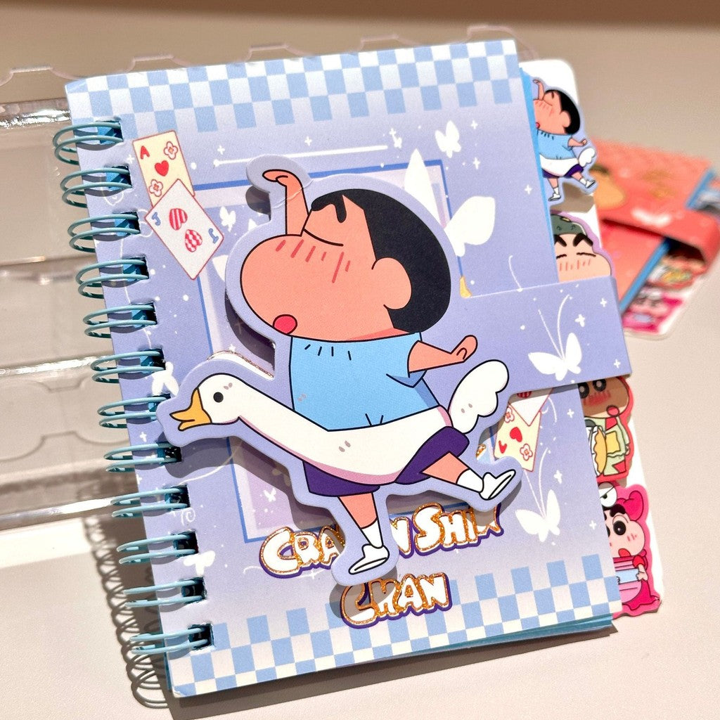 【READY STOCK】Cute Cartoon Portable Notebook | Mini Pocket Journal | Kawaii Stationery for School & Office 可爱卡通记事本