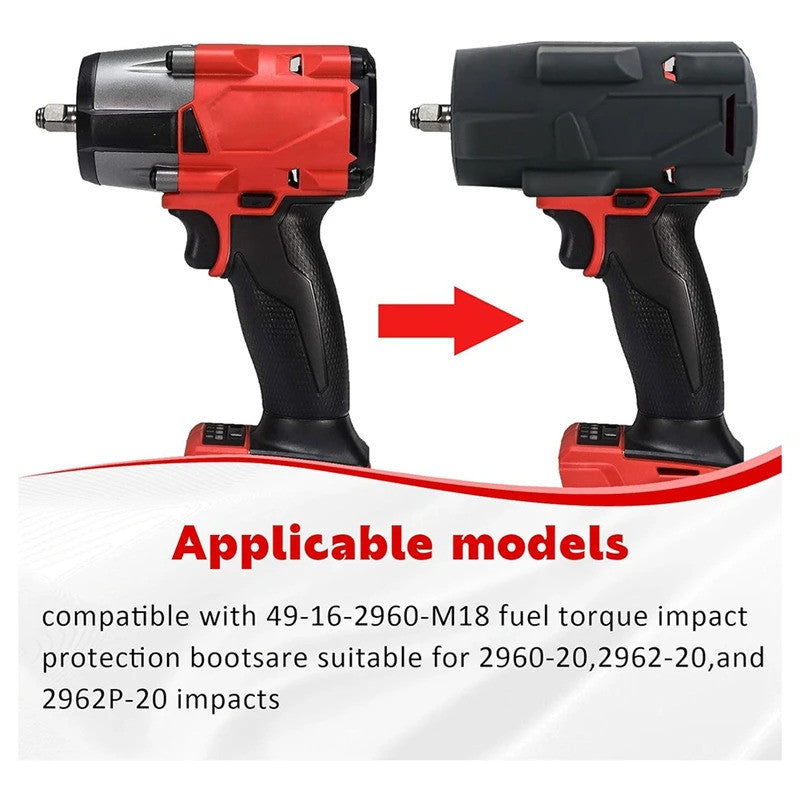 【READY STOCK】Impact Wrench Protective Cover | Anti-Fall Durable Silicone Tool Sleeve Case | Electric Wrench Guard冲击扳手保护套