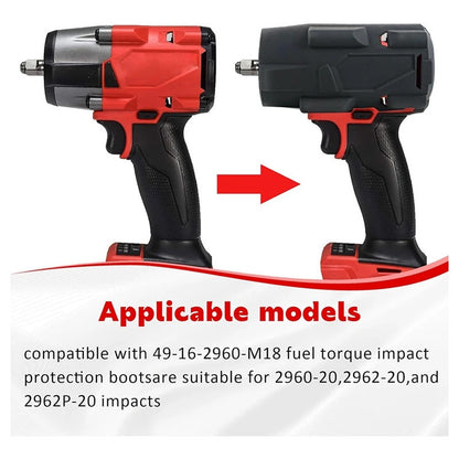 【READY STOCK】Impact Wrench Protective Cover | Anti-Fall Durable Silicone Tool Sleeve Case | Electric Wrench Guard冲击扳手保护套