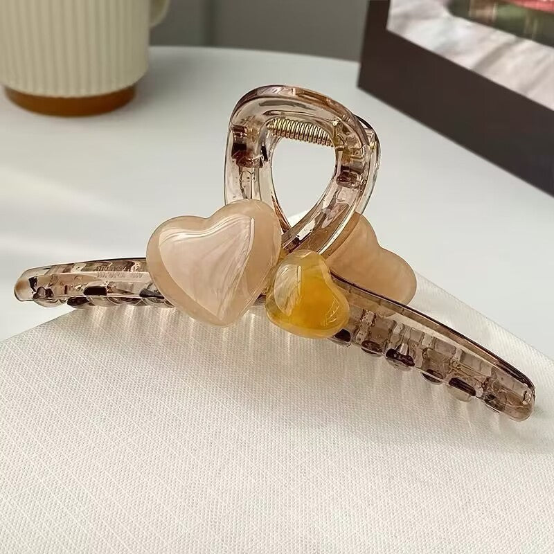 Delicacy Double Sided Butterfly Claw Clip Intersect Sweet Acrylic Hair Clip For Simple Transparent Hair Claw Clips-CSW79
