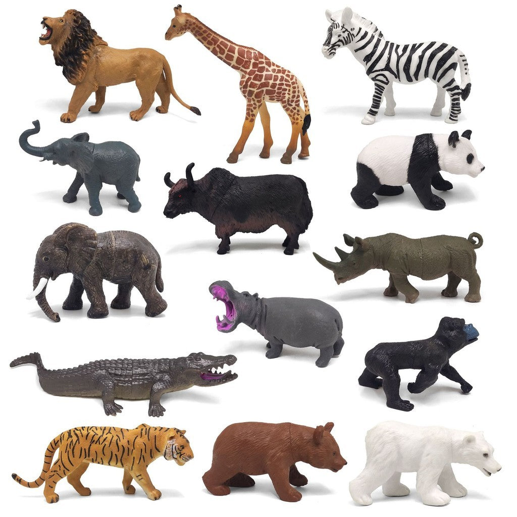 ZOO ANIMAL PRO | 大号橡胶动物玩具：仿真造型、耐摔防撞 | 幼儿早教启蒙 | 现货秒发 Big Rubber Animal Toys for Kids | Educational Learning & Durable Play Set