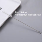 304 Stainless Steel Straws Spoon Drinking Straw Filtering Straw and Brush 不锈钢吸管 过滤吸管