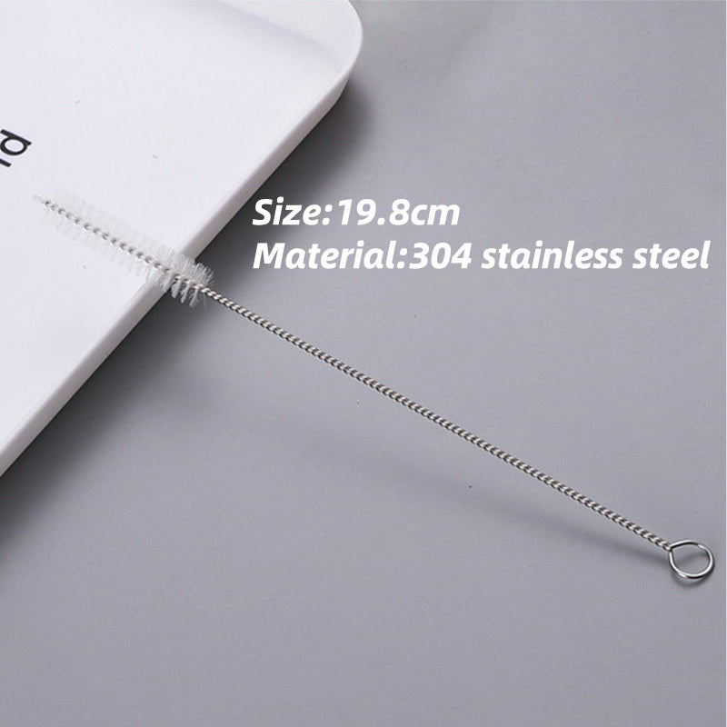 304 Stainless Steel Straws Spoon Drinking Straw Filtering Straw and Brush 不锈钢吸管 过滤吸管