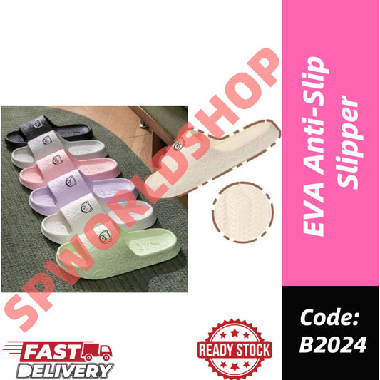 【READY STOCK】Women’s Anti-Slip Slippers | Lightweight Indoor Outdoor | Selipar Perempuan | 女士防滑拖鞋 B2024