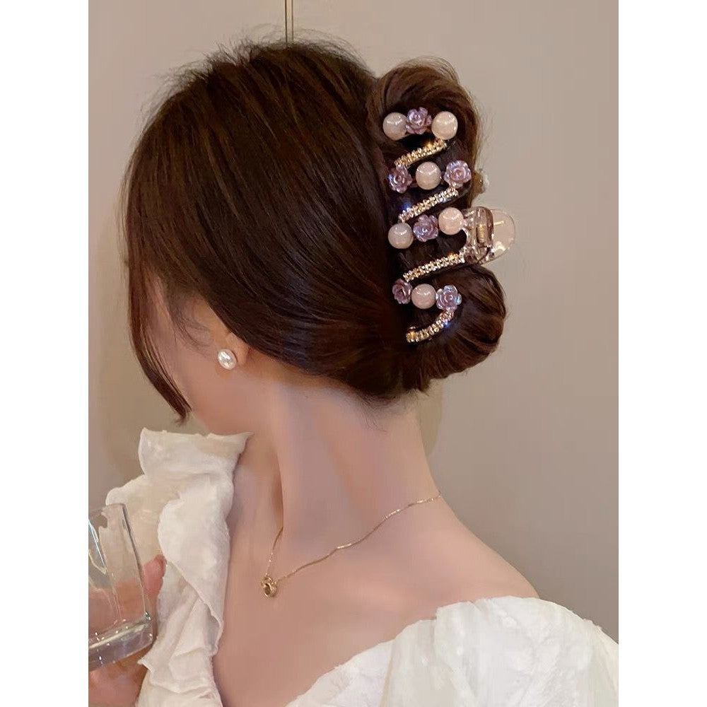 Delicacy Double Sided Butterfly Claw Clip Intersect Sweet Acrylic Hair Clip For Simple Transparent Hair Claw Clips-CSW79