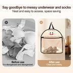 Hanging Underwear Organizer | Dustproof Closet Storage Pouch | Multi-Purpose Wall Door Hanging Bag C1 悬挂式储物袋 网纱透气 宿舍收纳 挂钩式收纳
