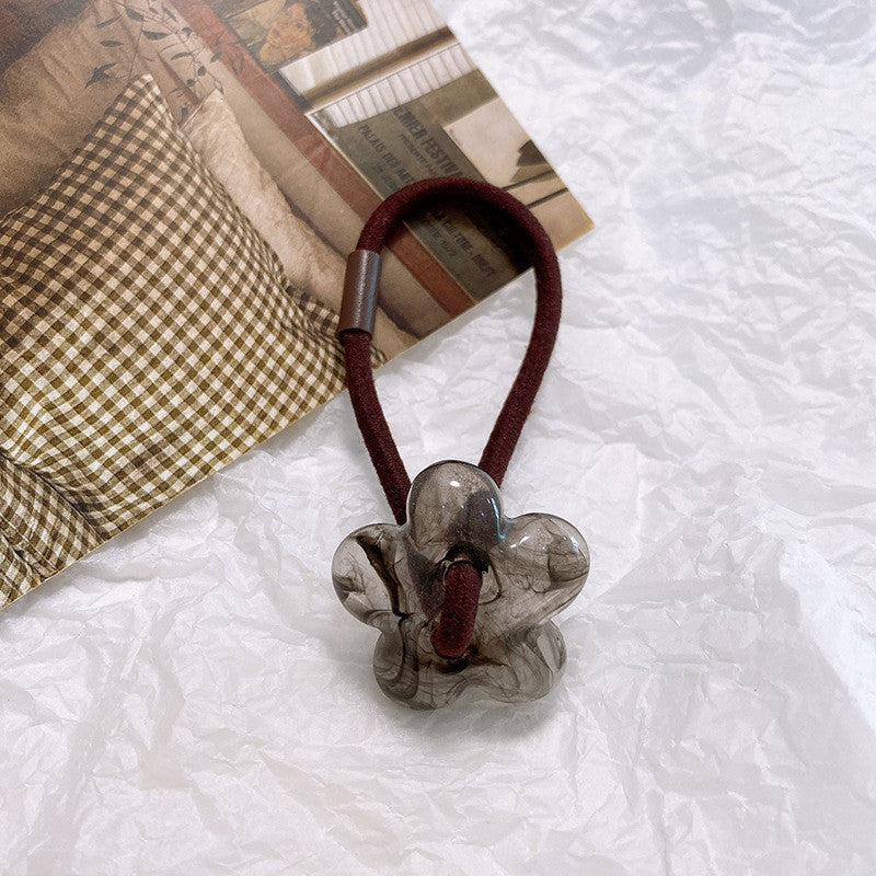 Hair Rope Flower Rubber Bands Women Hair Bands Sweet Hair Ties Flower Scrunchies-FqF5 花朵橡皮筋发绳