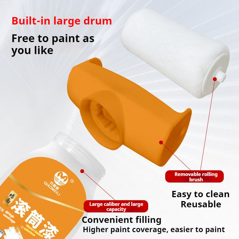 Small Roller Wall Patching Cream | Professional White Latex Paint for Home | Waterproof & Seamless Wall Repair 滚轮式墙面修补 快速补漆 无痕修复 洁白如新