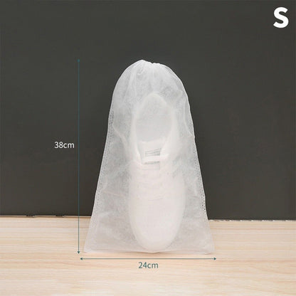 (READYSTOCK) Non Woven Shoe Bags Waterproof Drawstring Storage Bags Travel Storage Bags Dustproof Shoe Bag 无纺布防水鞋袋