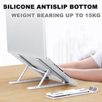 (READYSTOCK) Portable Laptop Stand Adjustable Foldable Laptop Holder  Notebook Stand Healthy Posture 便携式笔记本支架