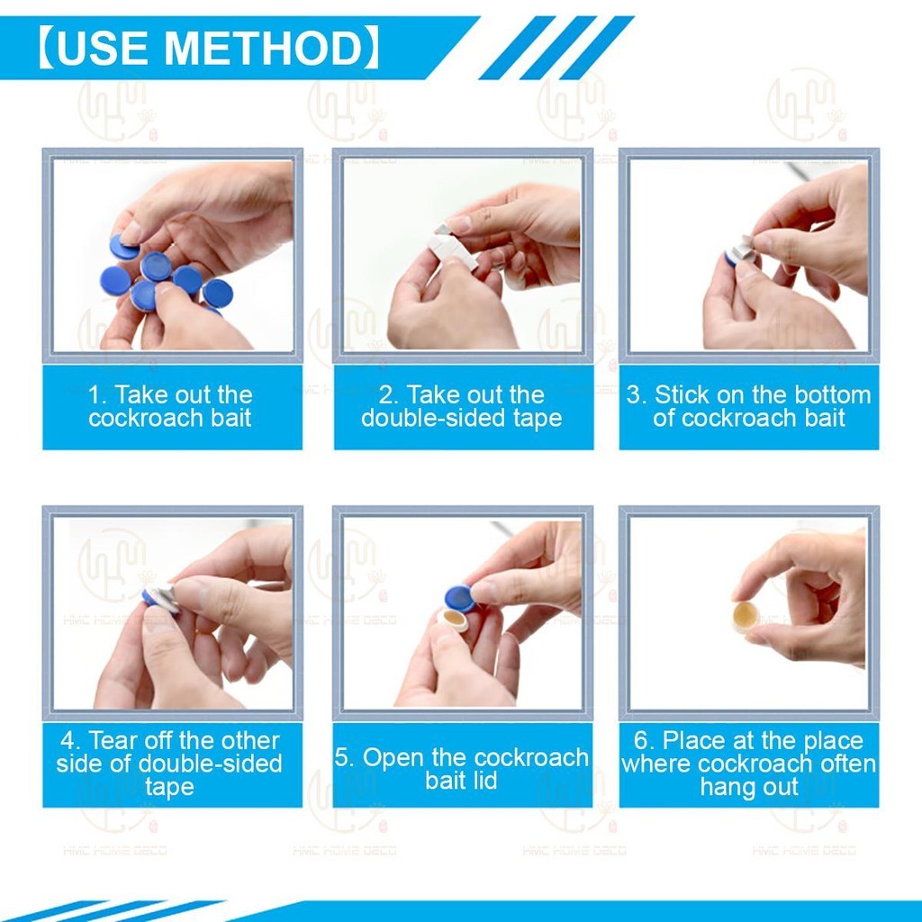 【READY STOCK】Housheng Cockroach Gel Bait | Safe & Odorless Roach Bait Box | Effective Cockroach Control Solution 厚生杀蟑胶饵