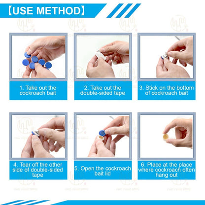 【READY STOCK】Housheng Cockroach Gel Bait | Safe & Odorless Roach Bait Box | Effective Cockroach Control Solution 厚生杀蟑胶饵