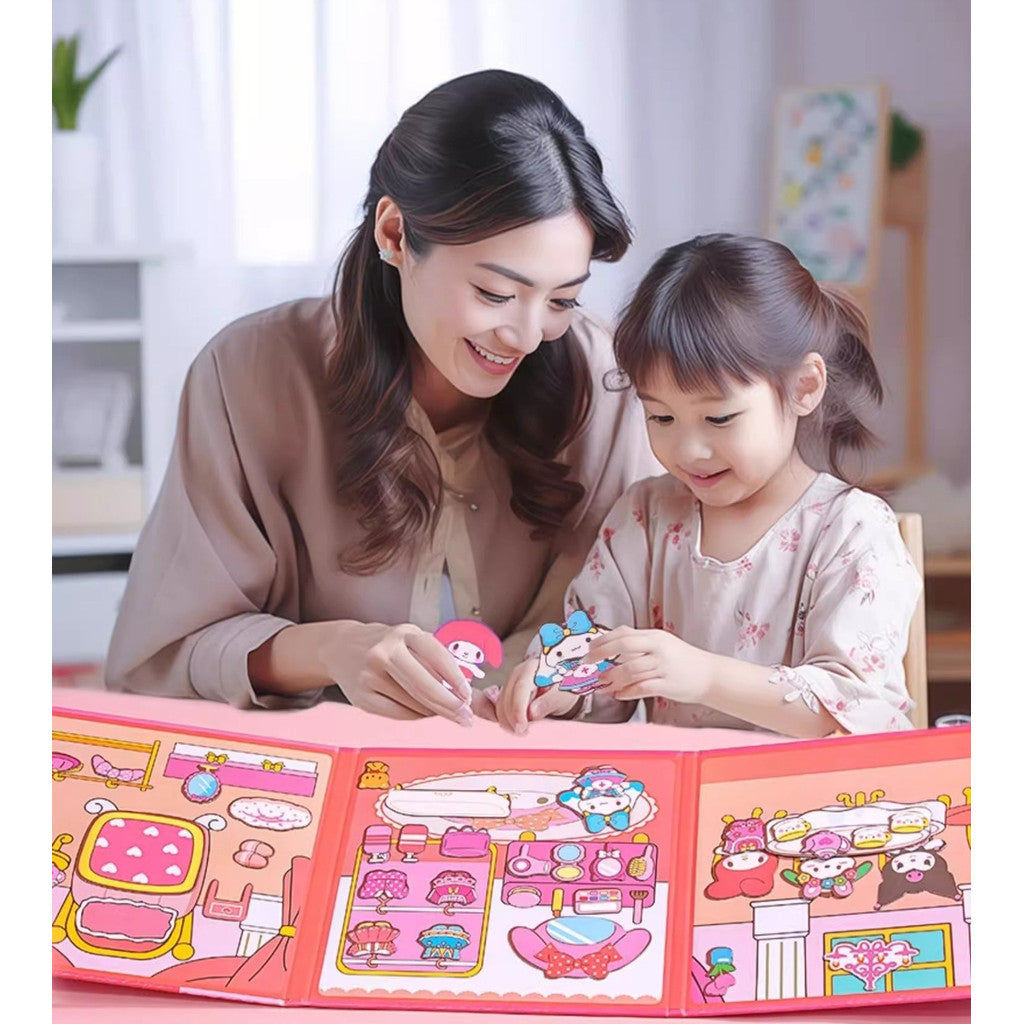 Magnetic Puzzle Book for Toddlers | Educational Learning Book (AJS-002) | Travel Busy Toy & Sensory Game | Mainan Budak 磁性安静书 益智贴纸书 专注力训练 亲子互动