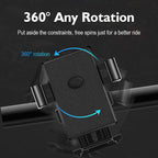 READY STOCK‼️ Motorcycle Phone Holder | 360° Rotation | Side Mirror & Handlebar Mount | 摩托车手机支架 | 360° 旋转 |
