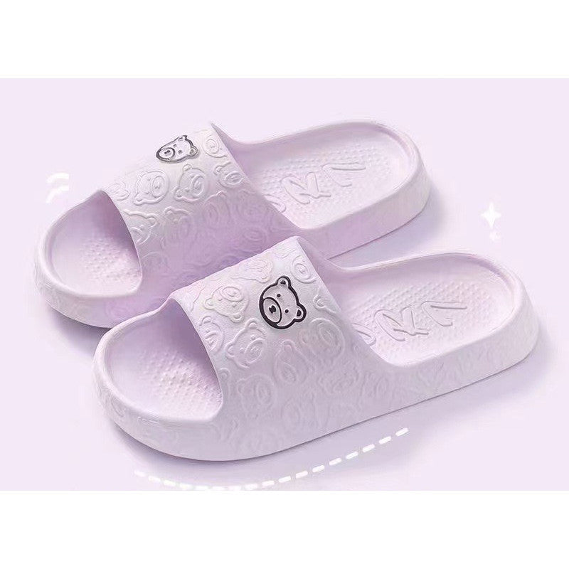 【ANTI-SLIP】Women’s Soft Cloud Slippers (B2024) | Lightweight Indoor Outdoor Sandals | Thick Sole Non-Slip Flip Flops | Selipar Perempuan 女士防滑拖鞋 踩屎感 浴室居家