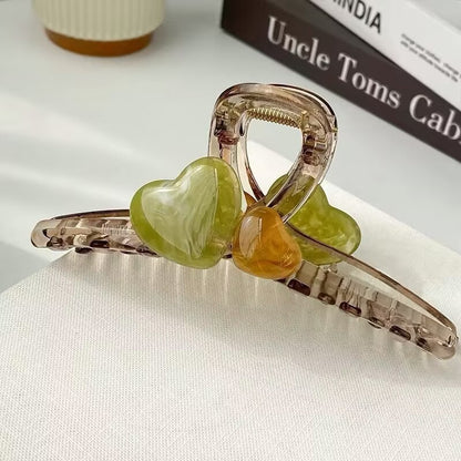 Delicacy Double Sided Butterfly Claw Clip Intersect Sweet Acrylic Hair Clip For Simple Transparent Hair Claw Clips-CSW79
