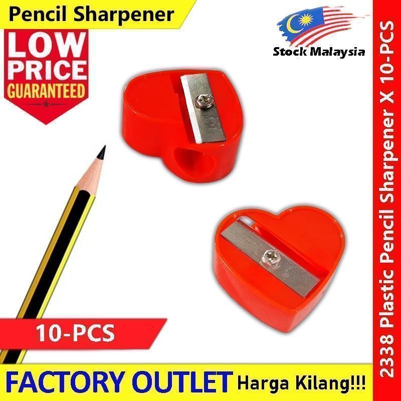 【10-PCS】 Fancy Pencil Sharpener Manual Plastic Basic Pencil Sharpener #Pencil #卷笔刀 #2338 #2339