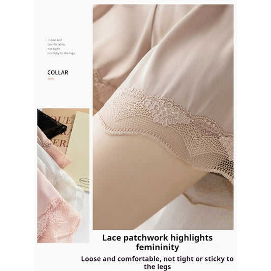 【READY STOCK】Lace Safety Shorts – Anti-Exposure Undershort, Breathable Inner Pants for Skirts & Dresses A710 蕾丝防走光安全裤