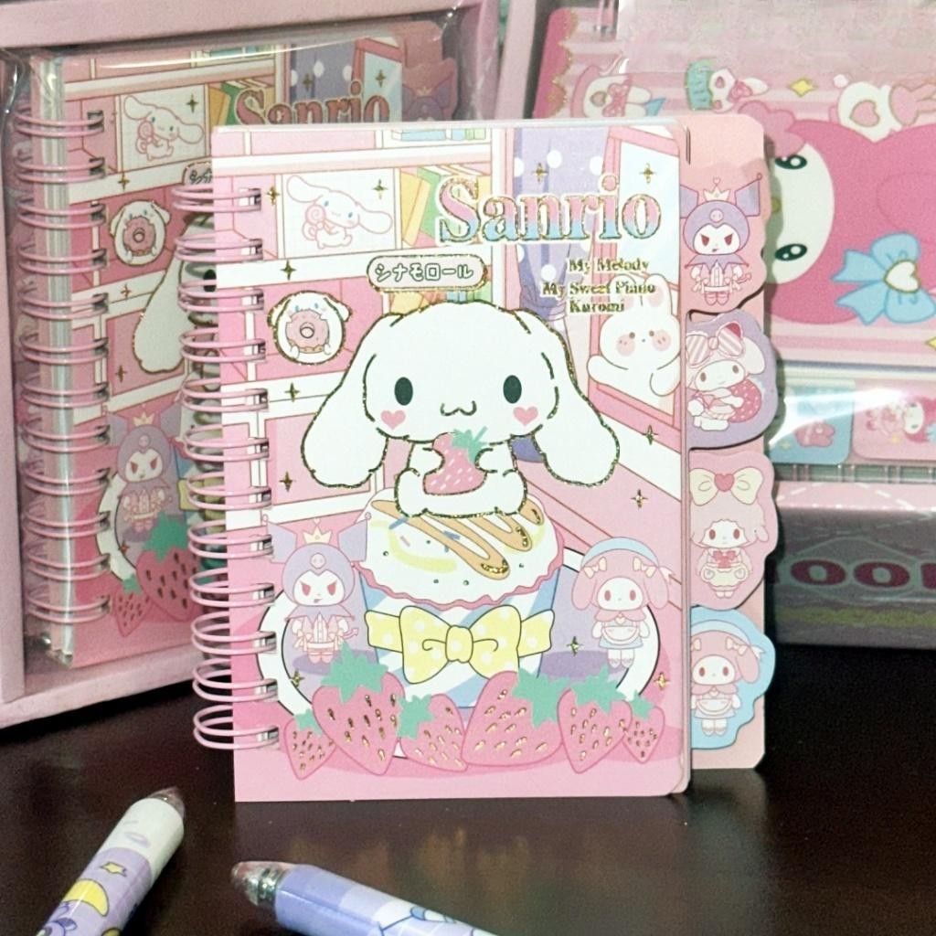 【READY STOCK】Cute Cartoon Portable Notebook | Mini Pocket Journal | Kawaii Stationery for School & Office 可爱卡通记事本