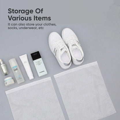 (READYSTOCK) Non Woven Shoe Bags Waterproof Drawstring Storage Bags Travel Storage Bags Dustproof Shoe Bag 无纺布防水鞋袋