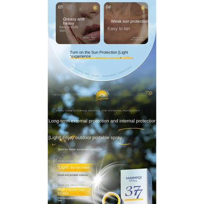 【READY STOCK】Whitening & Anti-Aging Sunscreen Spray| Multi-Effect UV Protection Isolation Mist| Lightweight Skin美白抗皱防晒喷雾