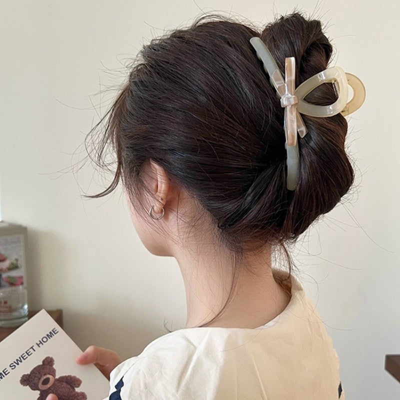 Delicacy Double Sided Butterfly Claw Clip Intersect Sweet Acrylic Hair Clip For Simple Transparent Hair Claw Clips-CSW79