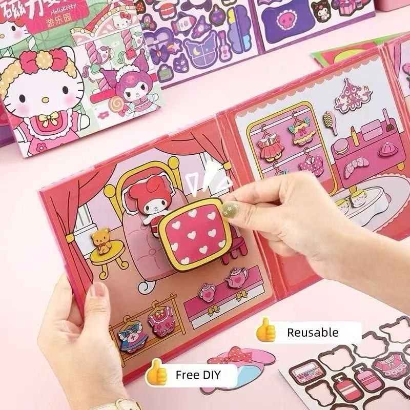 Magnetic Puzzle Book for Toddlers | Educational Learning Book (AJS-002) | Travel Busy Toy & Sensory Game | Mainan Budak 磁性安静书 益智贴纸书 专注力训练 亲子互动