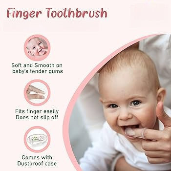 360° Silicone Baby Toothbrush | Soft Tongue Scraper for Newborns | Safe Oral Hygiene Kit | Pembersih Mulut Bayi 婴儿口腔清洁 软毛牙刷 解决奶垢