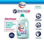 Kao Attack Liquid Detergent (3.6kg) | Ultra Power / Perfume Floral / Colour / Fruity / Softener | Deep Clean & Odor Removal 花王洗衣液 3.6kg 大桶装 强力去渍 除臭抗菌 多款可选