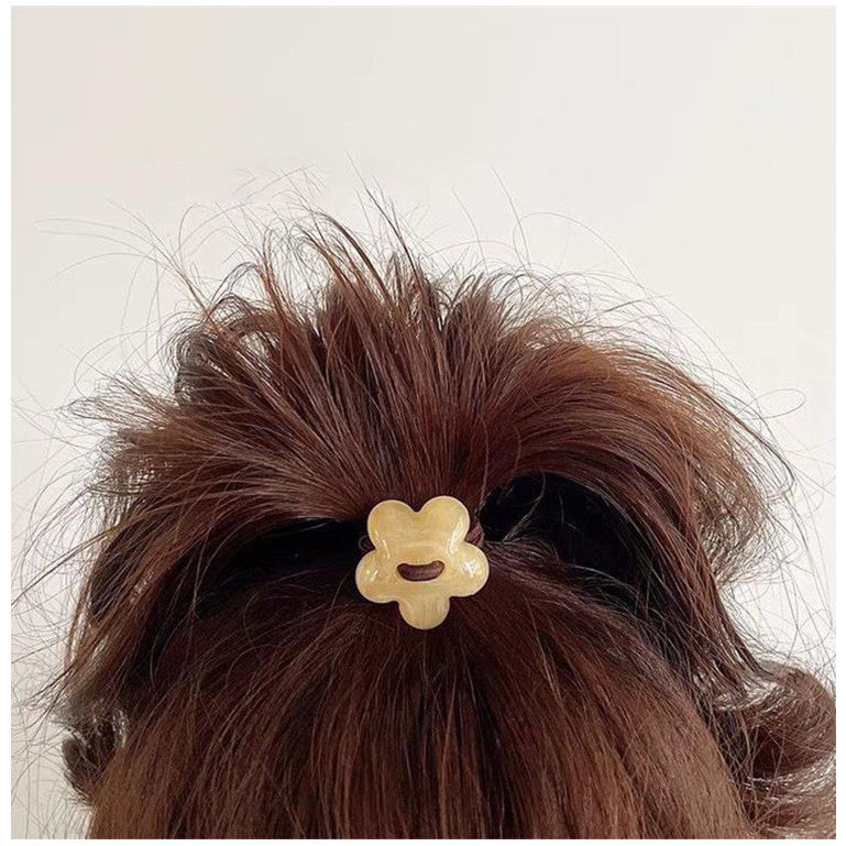 Hair Rope Flower Rubber Bands Women Hair Bands Sweet Hair Ties Flower Scrunchies-FqF5 花朵橡皮筋发绳