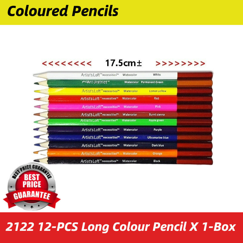 12-Color Long Color Pencil WaterColor Pensil Warna Panjang #2122