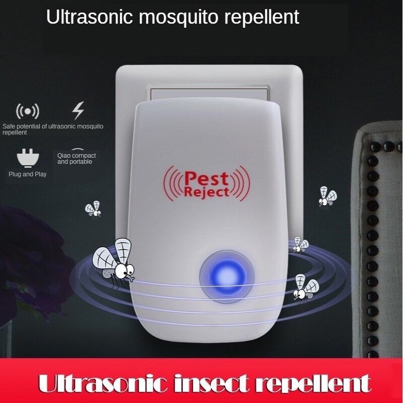 (READY STOCK)Ultrasonic Pest Repeller | Plug-in Electronic Pest Control | Effective Against Cockroach, Rat,   超声波驱虫器