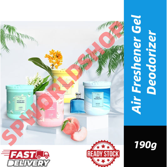 【READY STOCK】Air Freshener Gel Deodorizer 190g | Long-lasting Room Odor Eliminator for Car, Toilet, Home, Office 空气清新香膏