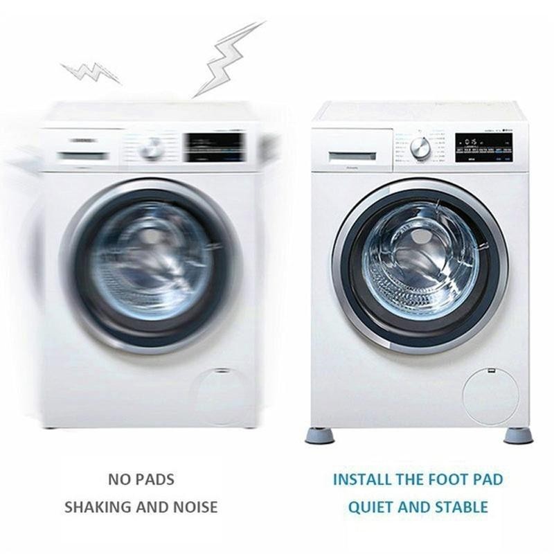 1Pcs/4Pcs Washing Machine Base | Anti-Vibration Foot Pad | Universal Fridge & Furniture Stand | Anti-Slip Shock Absorber 洗衣机脚垫 减震防滑 增高防潮 冰箱底座