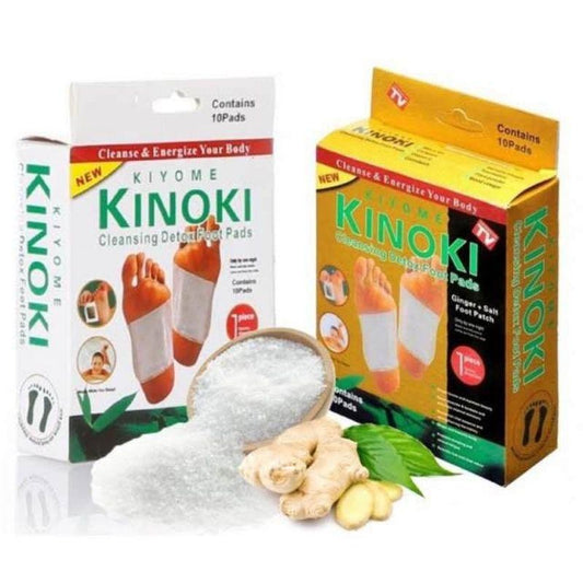 【READY STOCK】KINOKI Detox Foot Pad Cleansing Herbal Patch for Body Toxin Removal Foot Patch for Sleep & Circulation 艾草足贴
