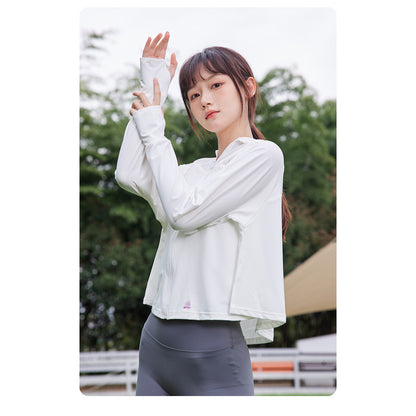 [READY STOCK] Anti-UV Ice Silk Sun Protection Shirt | Cooling Sunblock Hoodie | Long Sleeve Lightweight Jacket 防晒冰丝外套