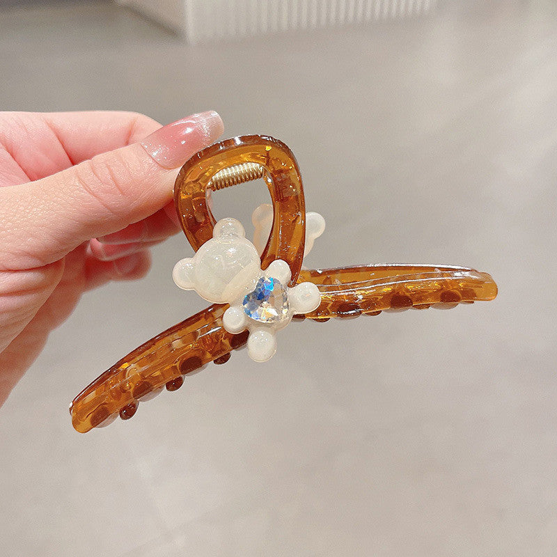 Delicacy Double Sided Butterfly Claw Clip Intersect Sweet Acrylic Hair Clip For Simple Transparent Hair Claw Clips-CSW79