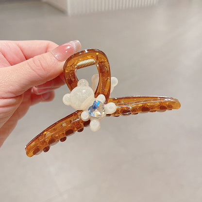 Delicacy Double Sided Butterfly Claw Clip Intersect Sweet Acrylic Hair Clip For Simple Transparent Hair Claw Clips-CSW79