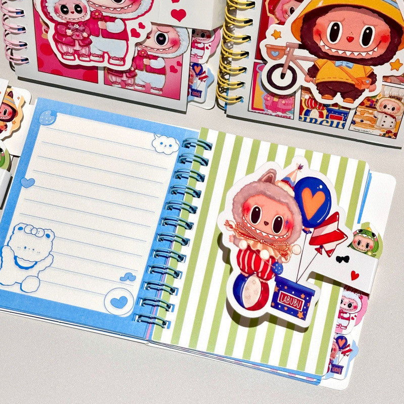 【READY STOCK】Cute Cartoon Portable Notebook | Mini Pocket Journal | Kawaii Stationery for School & Office 可爱卡通记事本