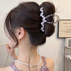 Vintage Jelly Love Scratch Clip | Large Heart-Shaped Crab Hair Claw | Fashionable  Headdress for Women - ZJ048 复古果冻爱心发夹
