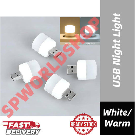 【READY STOCK】USB Night Light | Reading Table Lamp | Mini 5V LED for Computer | Lampu Malam USB | 小夜灯 台灯 阅读灯