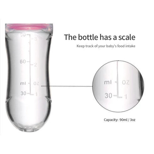 【READY STOCK】Portable Baby Food Squeeze Feeder Bottle | Botol Penyusuan Bayi Mudah Alih | A-0055 婴儿米糊硅胶喂养瓶