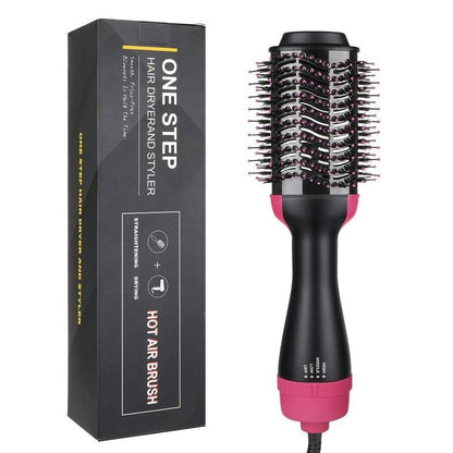 【READY STOCK】Hot Air Brush 4-in-1 Hair Dryer Volumizer Styler | Straightening Curling Blow Dryer Comb 热风梳 MO82