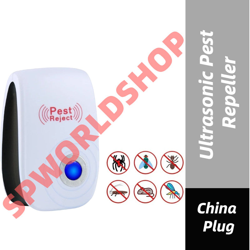 (READY STOCK)Ultrasonic Pest Repeller | Plug-in Electronic Pest Control | Effective Against Cockroach, Rat,   超声波驱虫器