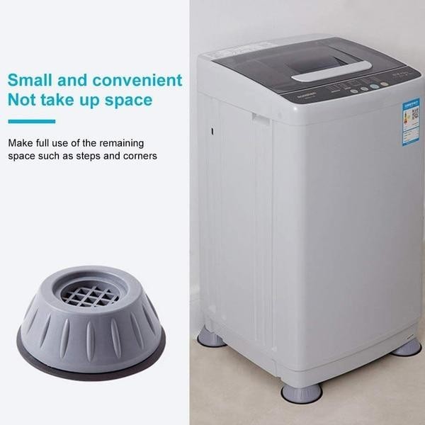 【READY STOCK】1Pcs/4Pcs Washing Machine Base | Universal Fridge & Appliance Base | Anti-Slip Shockproof Stand 洗衣机脚垫