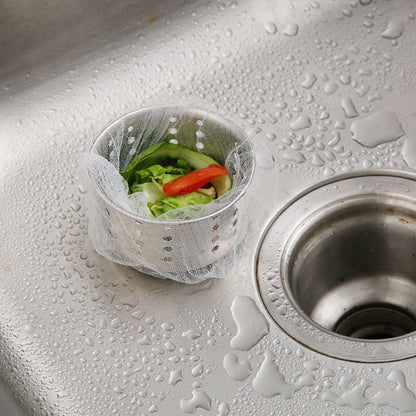 READY STOCK!!! 30Pcs Kitchen Sink Filter Bag Garbage Mesh Disposable Bag Anti-Clogging Bag Penapis Sinki 槽过滤网袋