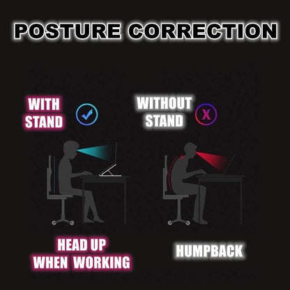 (READYSTOCK) Portable Laptop Stand Adjustable Foldable Laptop Holder  Notebook Stand Healthy Posture 便携式笔记本支架