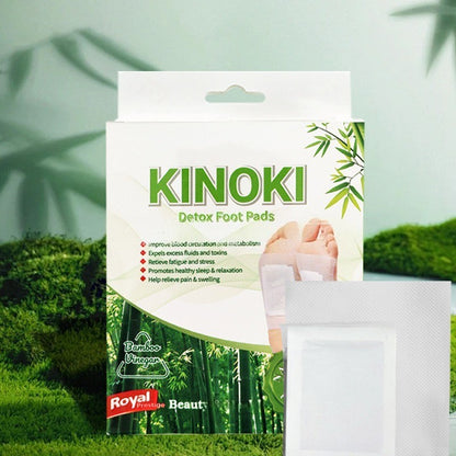 【READY STOCK】KINOKI Detox Foot Pad Cleansing Herbal Patch for Body Toxin Removal Foot Patch for Sleep & Circulation 艾草足贴