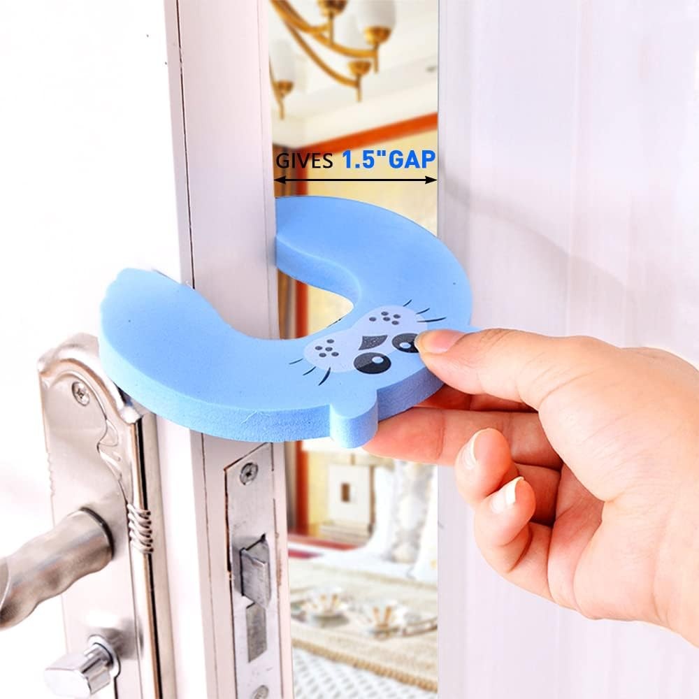 Safety Door Stopper (C0D1) | Anti-Finger Pinch Guard | Cartoon Foam Door Wedge Protector | Penyekat Pintu Bayi 宝宝安全门塞 防夹手 门卡 泡沫门挡